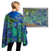 RainCaper - Van Gogh "Irises" Reversible Rain Cape