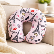 Wolf Essentials Fiber Filled Travel Neck Pillow - Paris