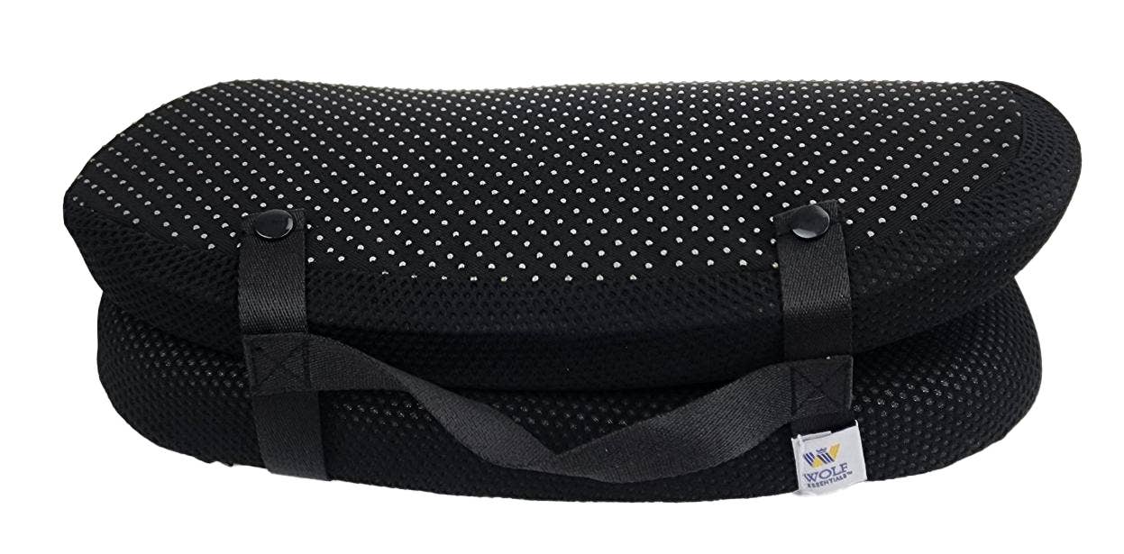Wolf Essentials Flex Gel Memory Foam Seat Cushion - Black