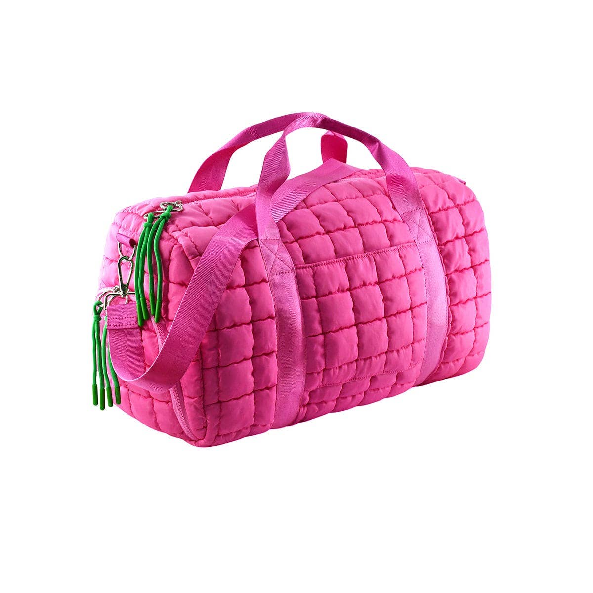 Mimi Quilted Puffer Weekender/Duffel Bag: Navy