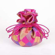 Cathayana Travel Jewelry Pouch – Fuchsia Checkers