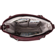 Travelon Parkview Anti-Theft Satchel Crossbody Bag -  Wine