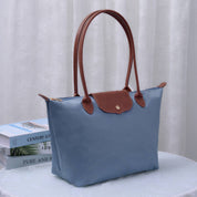 Mimi Dorian 20" Nylon Tote Bag: Blue Grey
