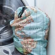 Kikkerland Maps Travel Laundry Bag