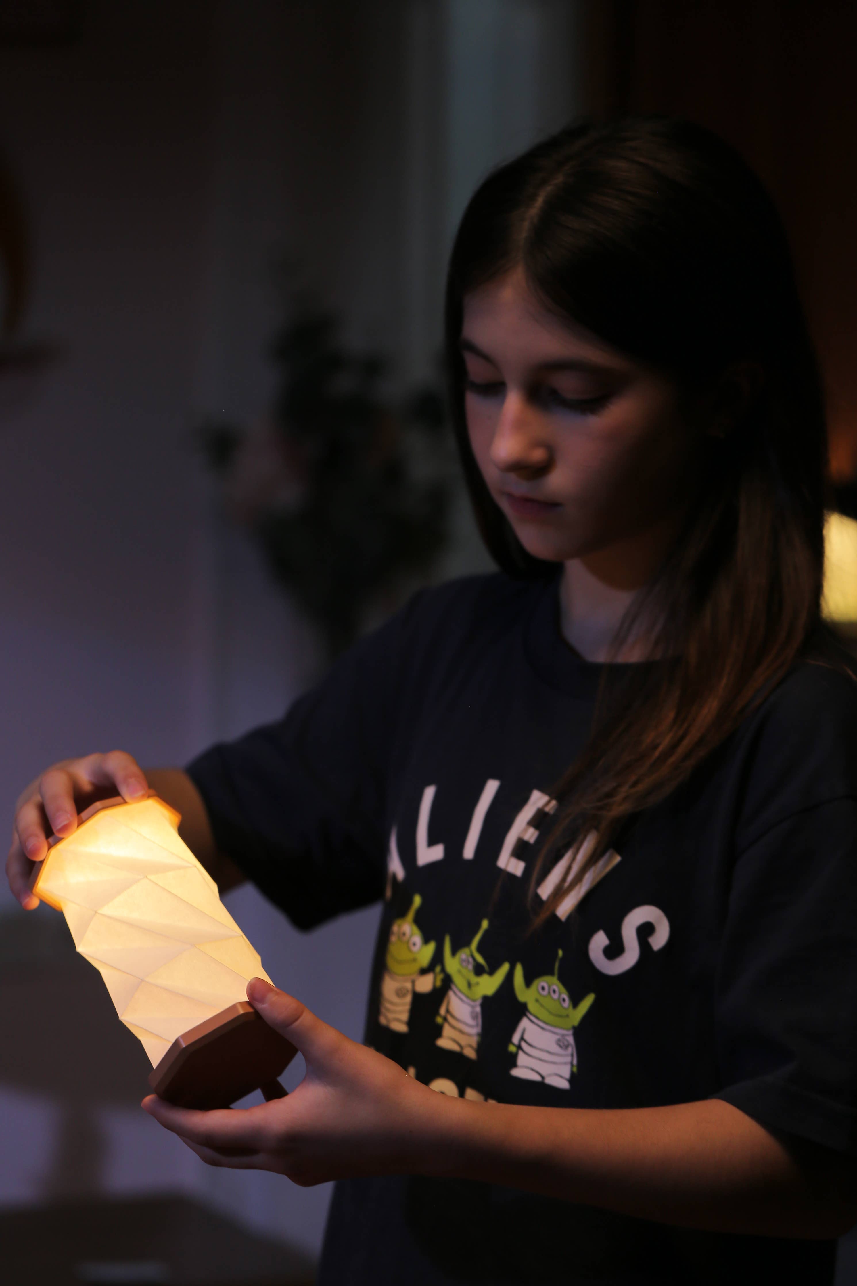 Illumates White Mini Folding Lamp
