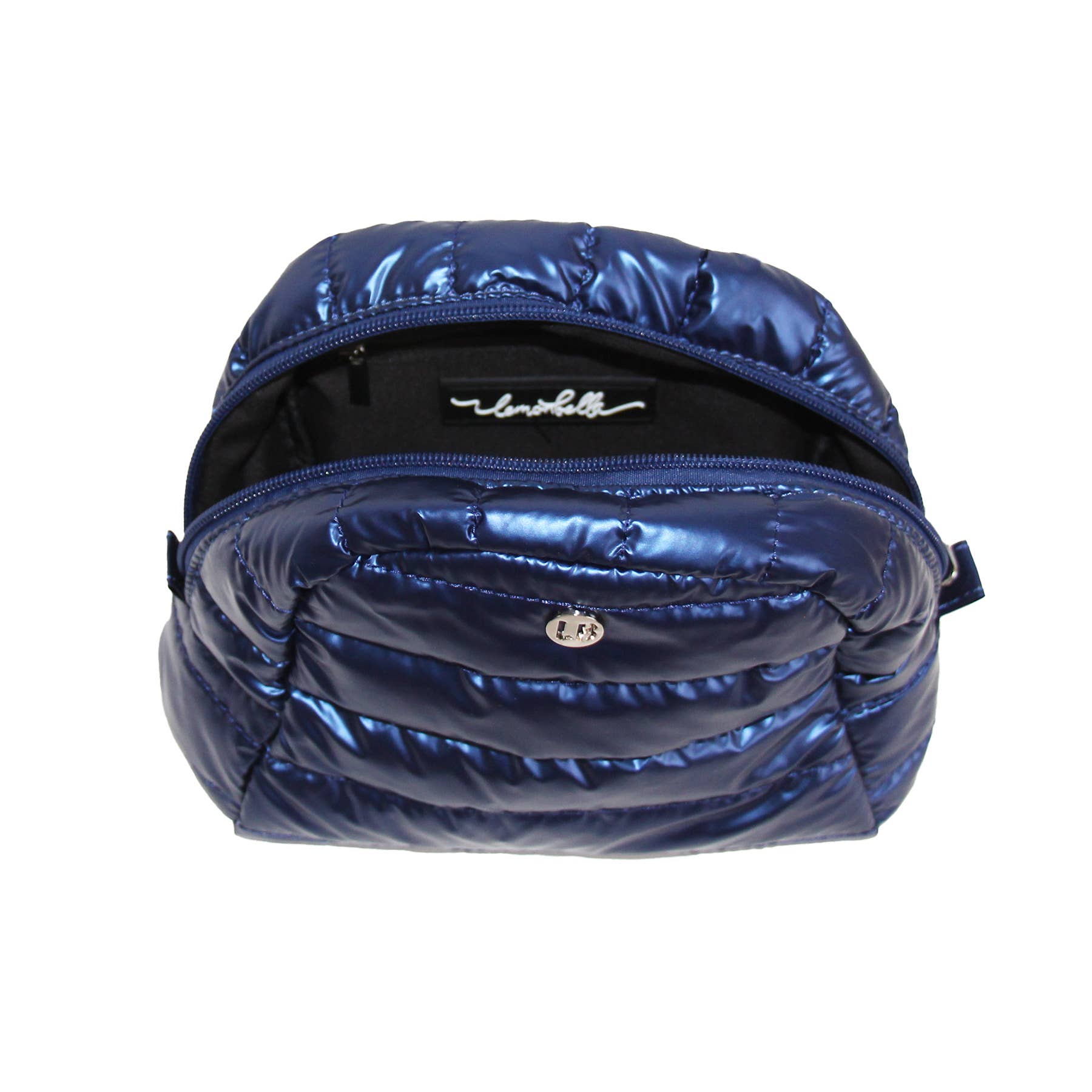 Lemonbella Cosmetic Puffer Makeup Travel Bag Sapphire Navy Blue