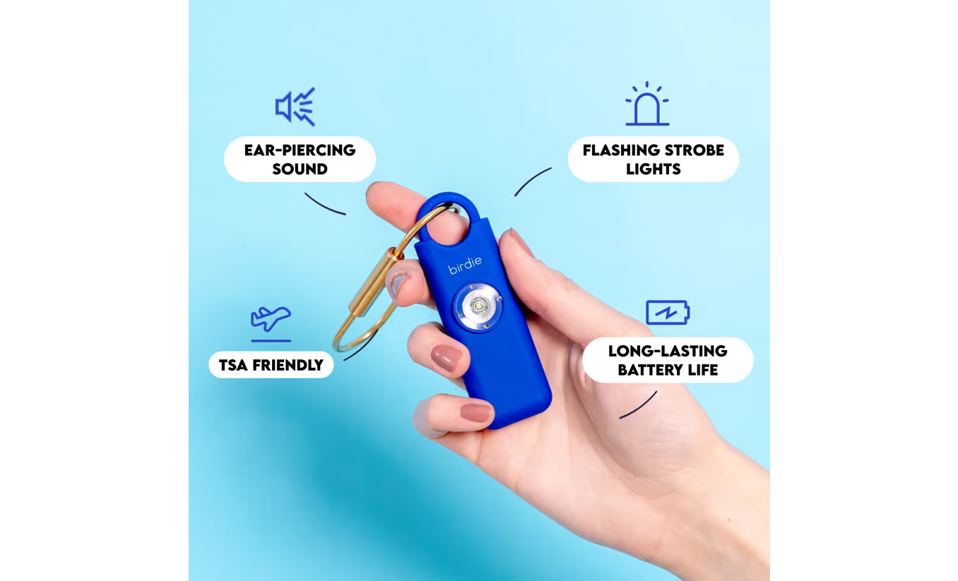 She's Birdie 3.0 Rechargeable Personal Safety Alarm - Silver