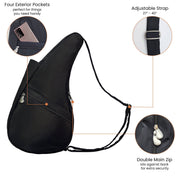 AmeriBag 17" Microfiber Healthy Back Bag Tote® Small - Black