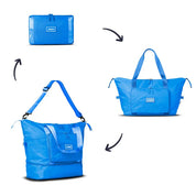 The Foldie 4.0 Foldable Expandable Tote - Azure Blue