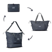 The Foldie 4.0 Foldable Expandable Tote - Grey
