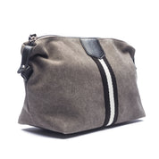 Brouk & Co. Original Toiletry Bag -  Gray Stripe
