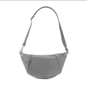 Baggallini Securtex  Jet Set Anti-Theft Crescent Sling - Opal Grey
