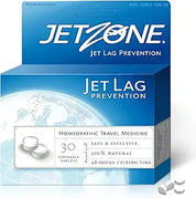 JetZone Jet Lag Remedy - Homeopathic Travel Aid - 30 Chewables
