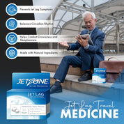 JetZone Jet Lag Remedy - Homeopathic Travel Aid - 30 Chewables