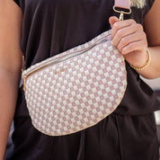 Kedzie Terrace Woven Crossbody - Pink