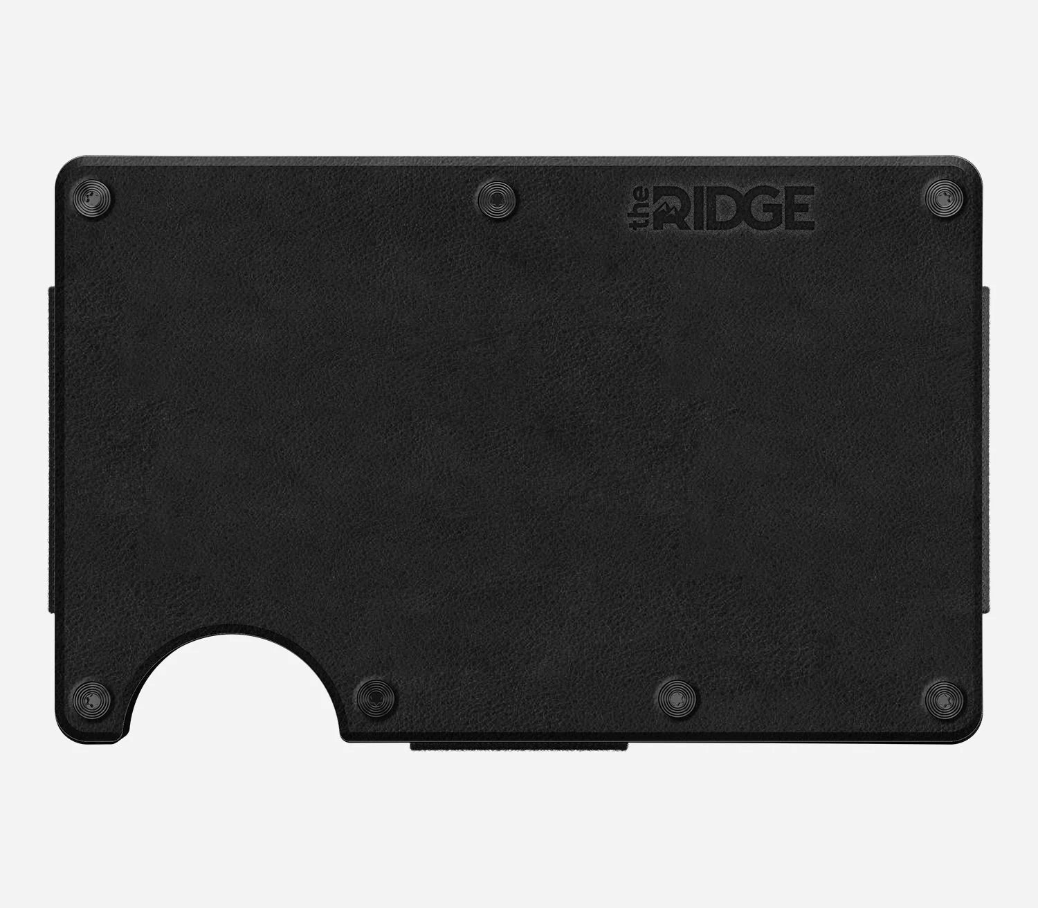 Ridge RFID Wallet - Midnight Black Leather