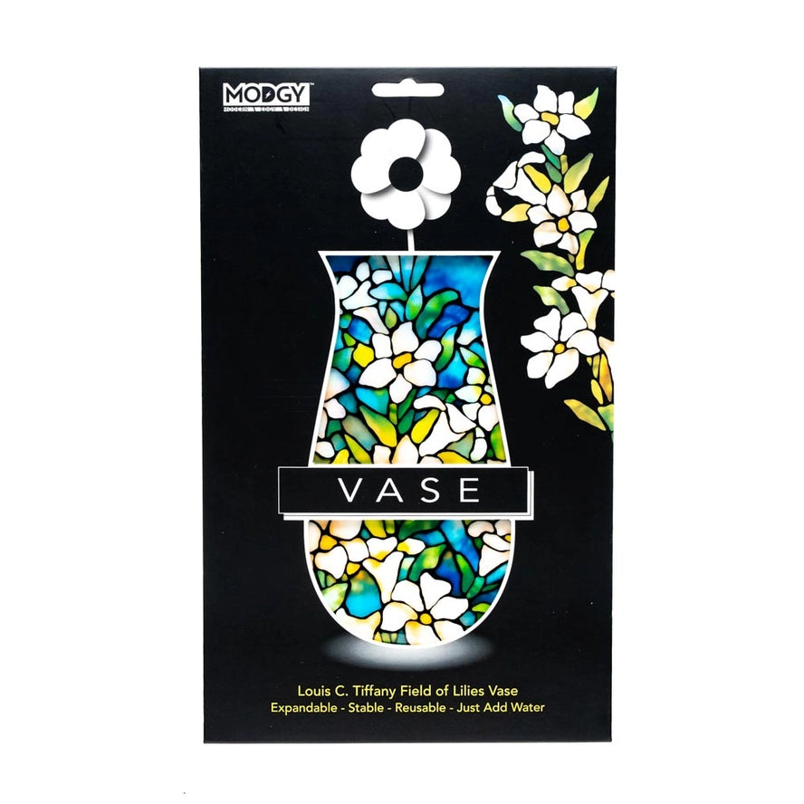 Modgy Expandable Vase - Louis C. Tiffany Field of Lilies
