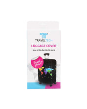 BH Luggage Covers | Fits Med. & Large Cases - World Map