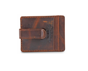 Osgoode Marley ID Front Pocket Wallet/Money Clip - Distressed Brown