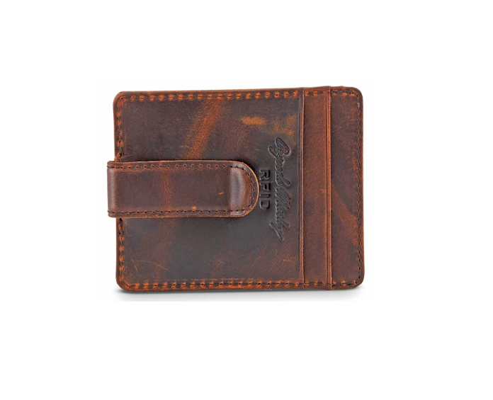 Osgoode Marley ID Front Pocket Wallet/Money Clip - Distressed Brown