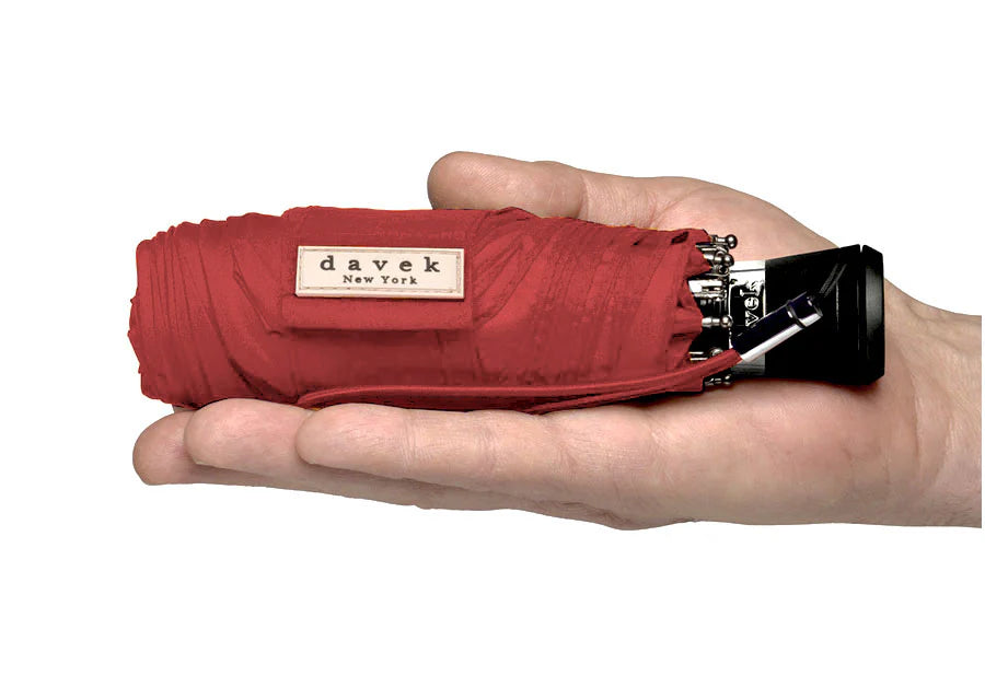 Davek Accessories Mini Umbrella -  Deep Red