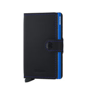 Secrid Mini Wallet Matte - Black/Blue