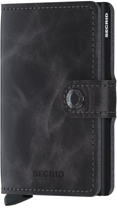 Secrid Mini Wallet Vintage - Grey/Black