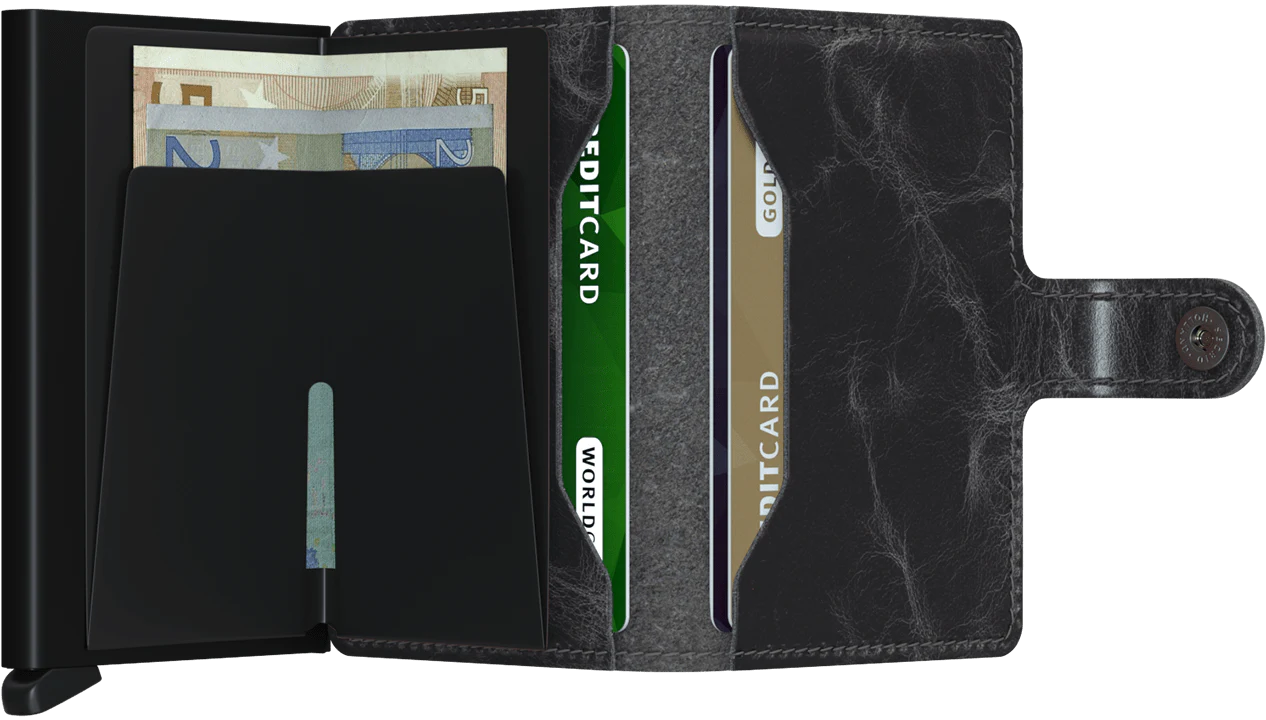 Secrid Mini Wallet Vintage - Grey/Black
