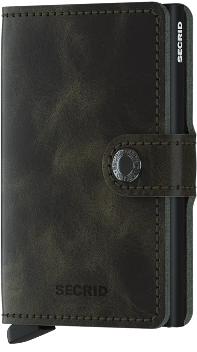 Secrid Mini Wallet Vintage - Olive Black