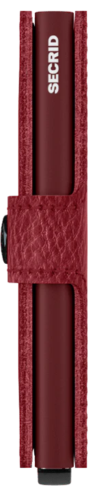 Secrid Veg.Tanned Mini Wallet - Rosso Bordeaux