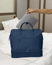 NOBL Travel Drop Bottom Cabin Weekender Bag - Midnight Navy