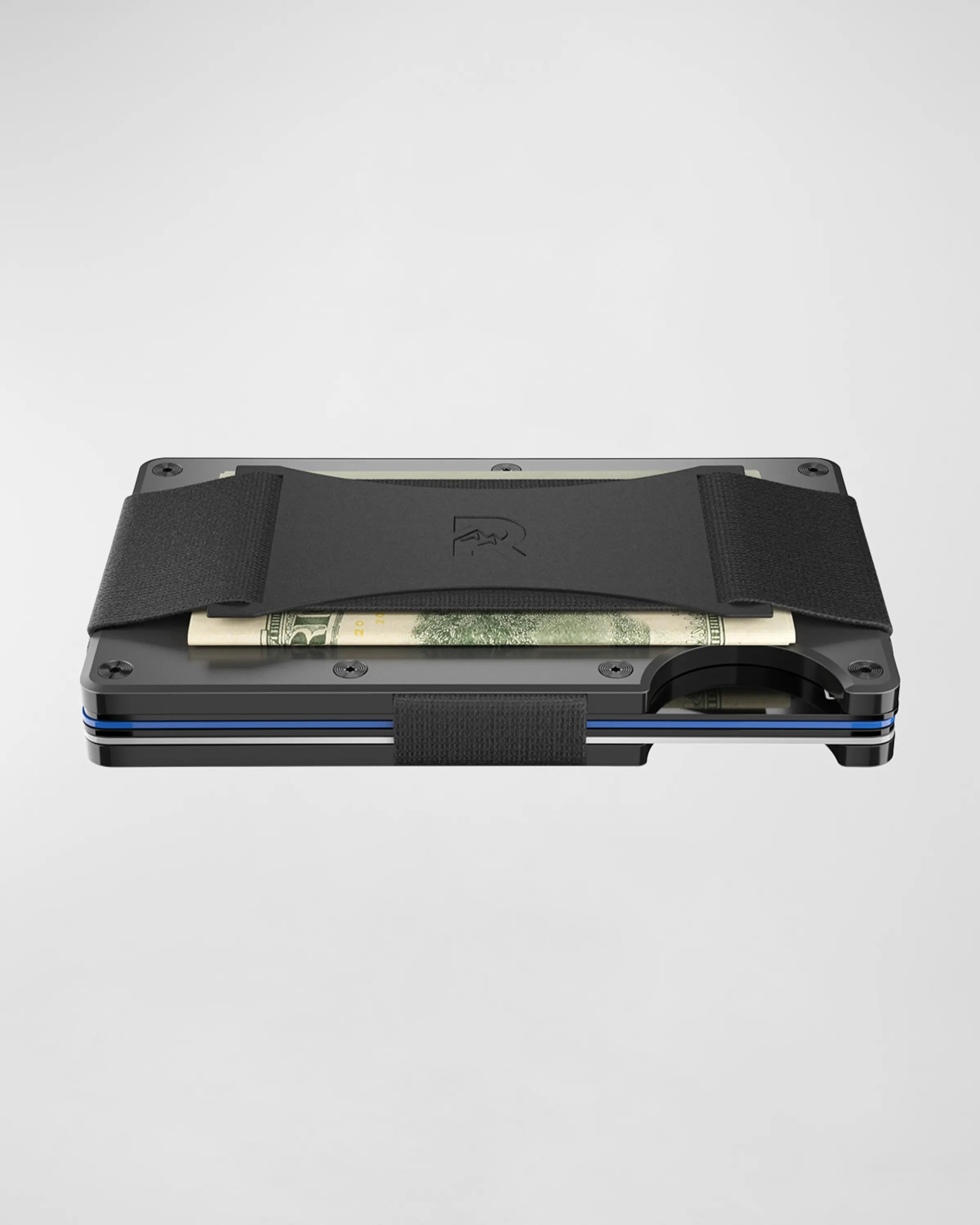 Ridge RFID Wallet - Gunmetal Aluminum - Cash