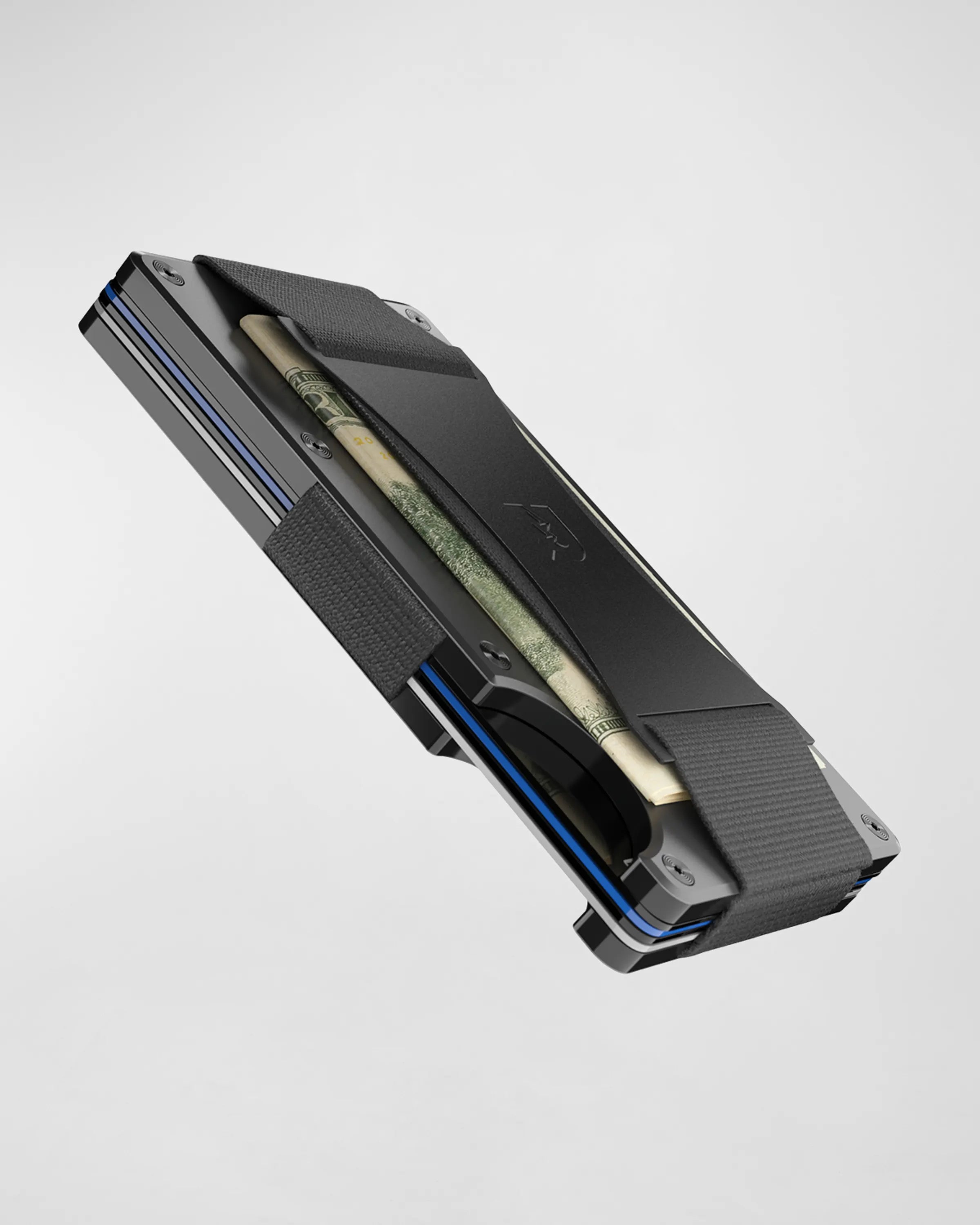 Ridge RFID Wallet - Gunmetal Aluminum - Cash