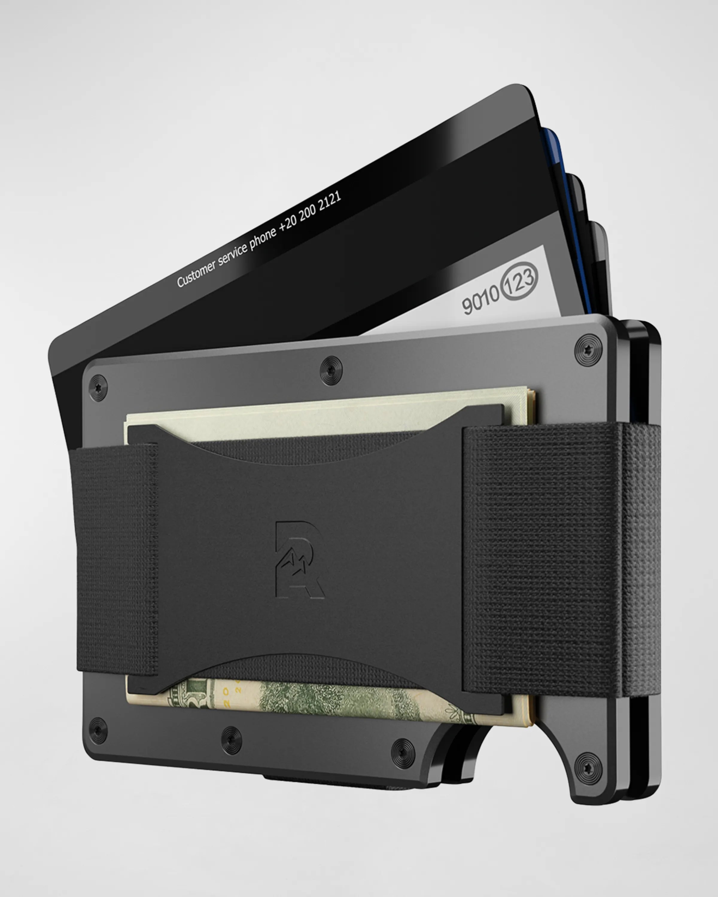Ridge RFID Wallet - Gunmetal Aluminum - Cash