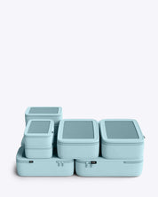 NOBL Travel Compressible 6 Piece Packing Cube Set - Powder Blue