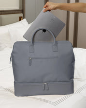 NOBL Travel Drop Bottom Weekender Bag - Slate