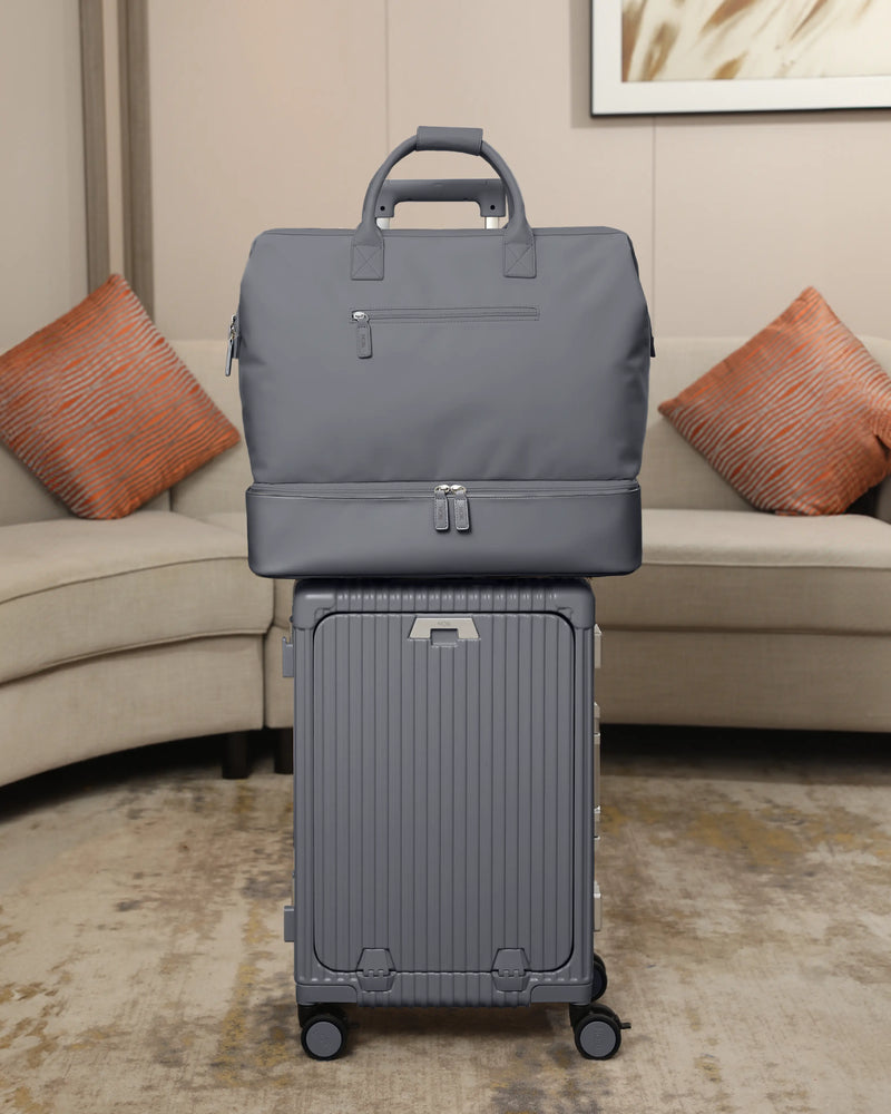 NOBL Travel Drop Bottom Weekender Bag - Slate