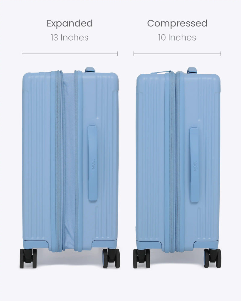 NOBL Travel Carry-On: All-in One Expandable - Ice Blue
