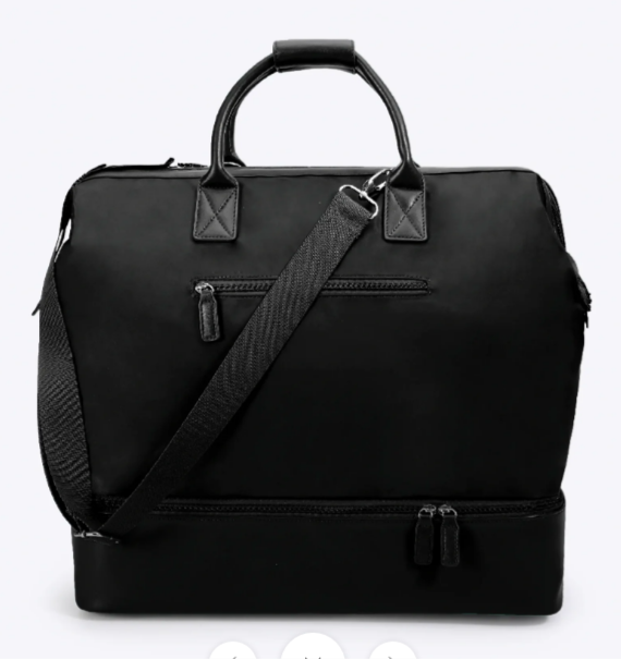 NOBL Travel Drop Bottom Cabin Weekender Bag - Black