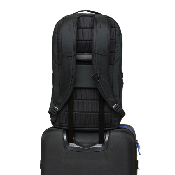 Cotopaxi Allpa 26L Daypack - Cotopaxi Black Back View slid over Pull Up Handle