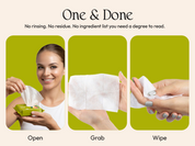 Fomin Travel Size Hand Sanitizer Wipes - Honey Pear