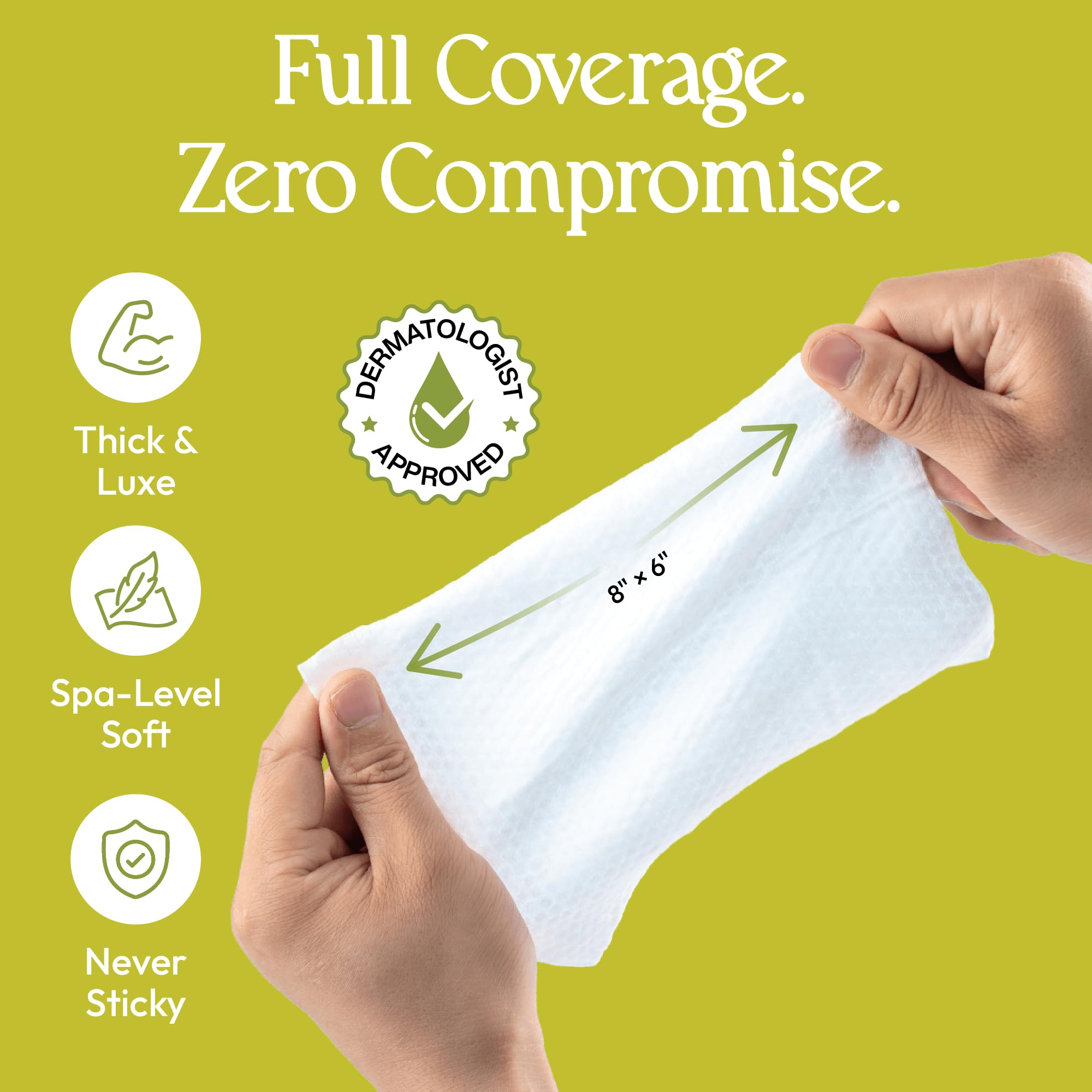 Fomin Travel Size Hand Sanitizer Wipes - Honey Pear