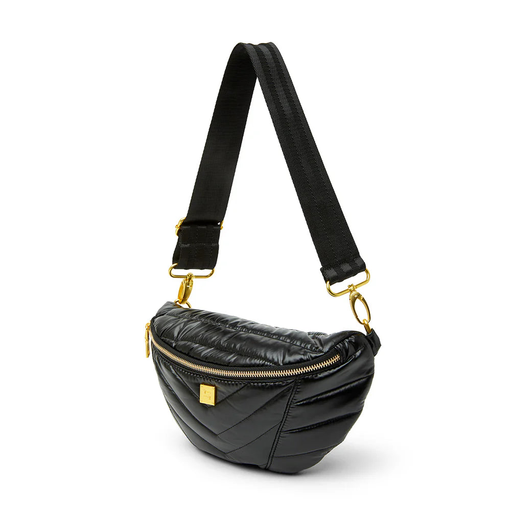 Think Royln Little Runaway Crossbody/Fanny Pack - Pearl Black/Gold