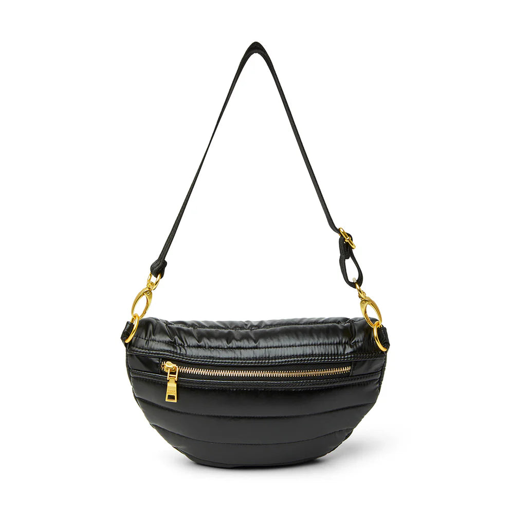 Think Royln Little Runaway Crossbody/Fanny Pack - Pearl Black/Gold