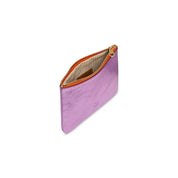 Patent of Heart Joyce Leather Mini Pouch - Metallic Pink