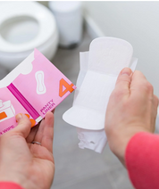 The Restroom Kit: Disposable Toilet Cover & Travel Restroom Hygiene Kit - Pink