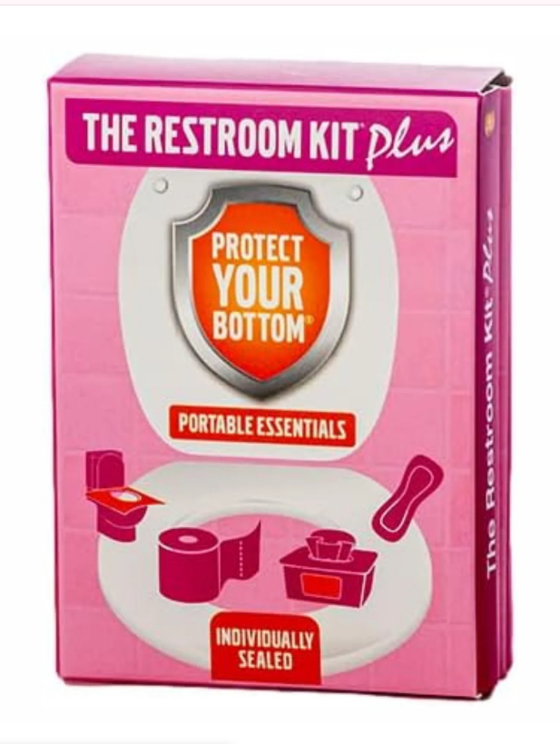 The Restroom Kit: Disposable Toilet Cover & Travel Restroom Hygiene Kit - Pink