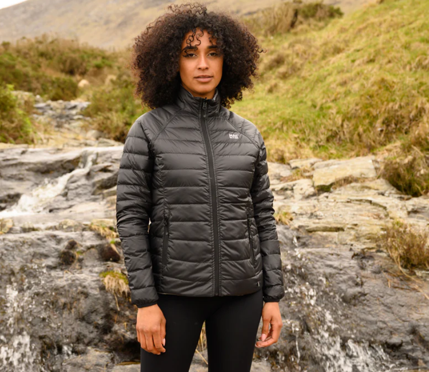 Mac In a Sac Polar Packable Reversible Women's Down Jacket M - Black/ Light Grey