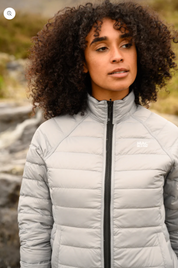 Mac In a Sac Polar Packable Reversible Women's Down Jacket M - Black/ Light Grey