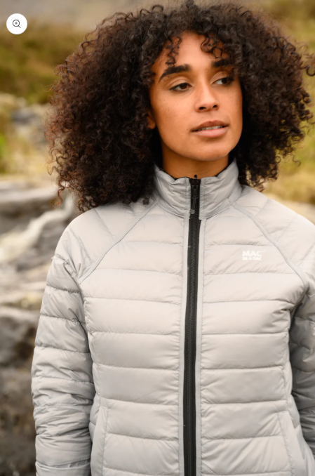 Mac In a Sac Polar Packable Reversible Women's Down Jacket M - Black/ Light Grey
